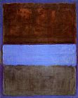 No 61 Brown Blue Brown on Blue c1953 by Mark Rothko